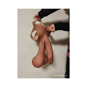 Flaccid penis 1042 with big long tecticles 6